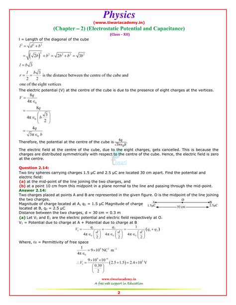 Ncert Class Xii Physics Solution Doc