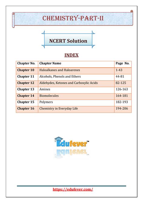 Ncert Solution For Chemistry Reader