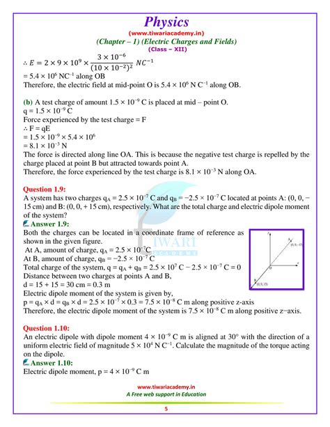 Ncert Solutions For Class 12 Physics Solution PDF