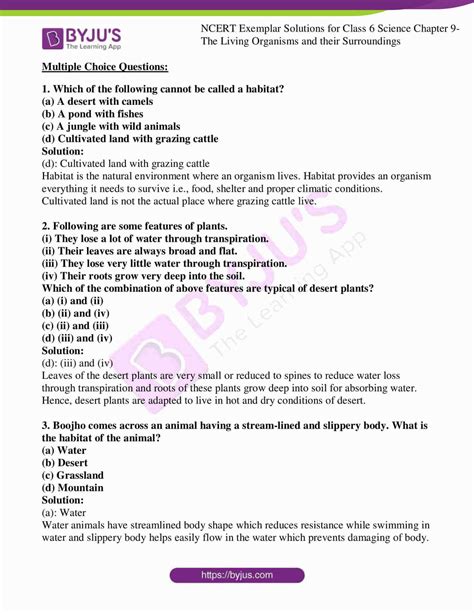 Ncert Solutions For Class 6 Science Chapter 9 Epub