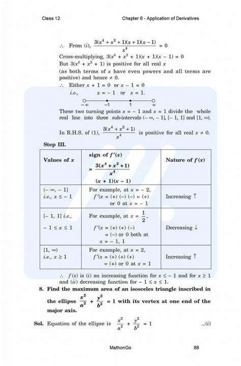 Ncert Solutions Of Application Derivatives PDF