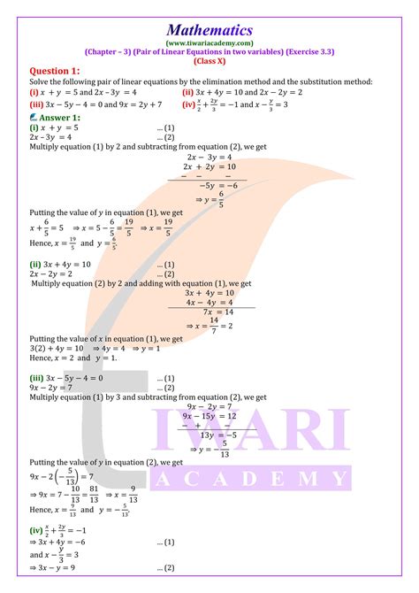 Ncert Solutions Of Maths Class 10 PDF