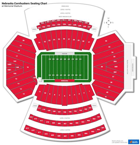 Nebraska Seating Chart Memorial Stadium