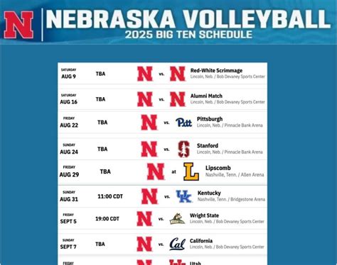 Nebraska Volleyball Schedule: Navigating a Season of Unstoppable Dominance