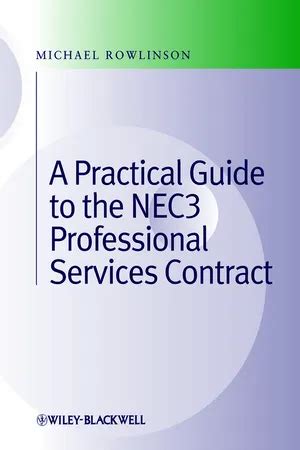 Nec3 Professional Services Contract Ebook Reader