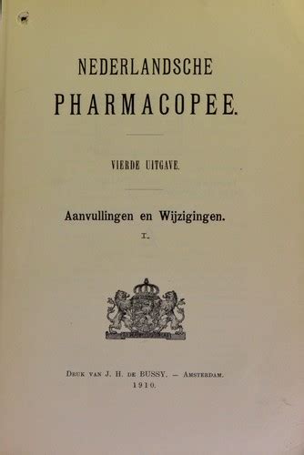 Nederlandsche Pharmacopee... Reader