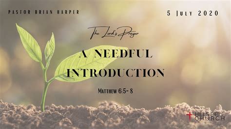 Needful Introduction