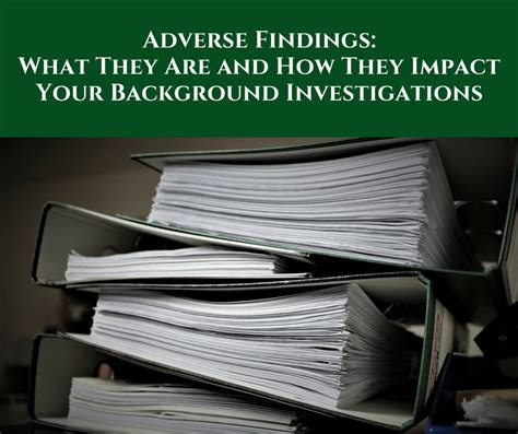 Negative Background Checks: A Comprehensive Examination of Adverse Findings