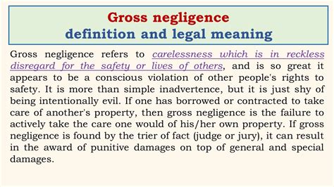 Negligence vs. Gross Negligence: 10,000-Word Guide