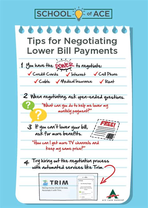 Negotiate Bills: