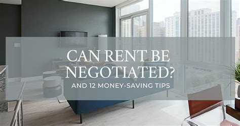 Negotiate the rent: