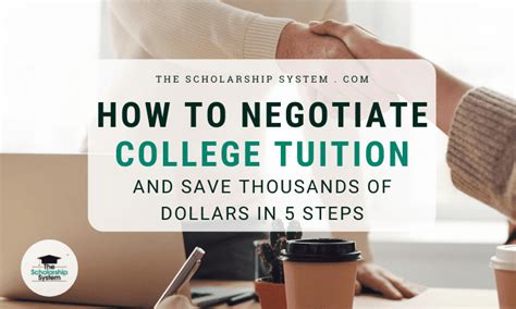 Negotiate tuition and fees: