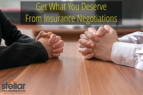 Negotiate with your insurer: