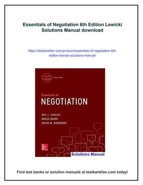 Negotiation 6th Revised Edition 137569 PDF Kindle Editon