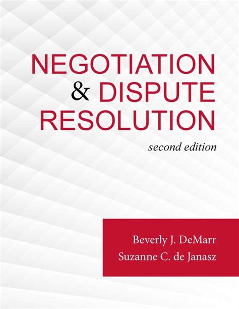 Negotiation And Dispute Resolution PDF