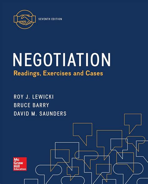 Negotiation_Readings_Exercises_and_Cases_th_edition_eBook_David_Saunders_Bruce_Barry_Roy_Lewicki Ebook Epub