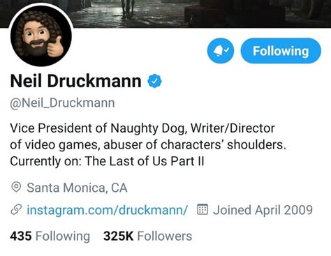 Neil Druckmann's Twitter Account: A Reflection of the Gaming Industry