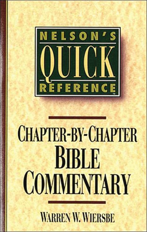 Nelson's Quick Reference Chapter-by-Chapter Bible Comme Doc