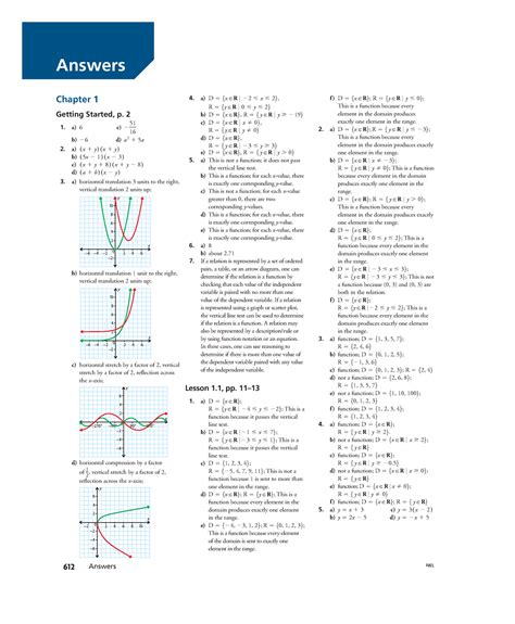 Nelson Advanced Functions 12 Answer Key Epub