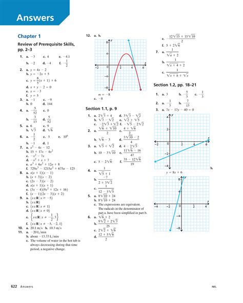 Nelson Calculus And Vectors Chapter 5 Answer PDF