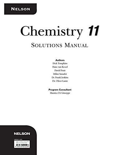 Nelson Chemistry 11 Solutions Epub