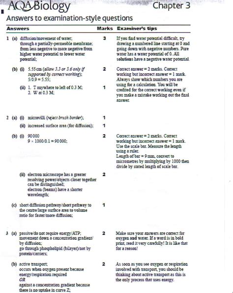 Nelson Thornes Aqa Gcse Biology Answers Doc