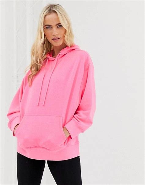 Neon Pink Hooded Sweatshirt: A Fluorescent Statement Piece