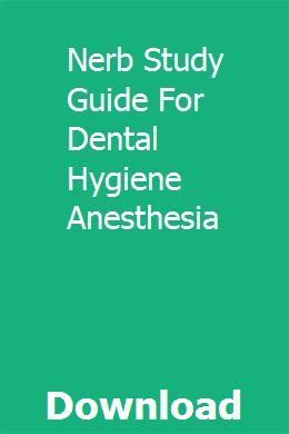 Nerb Local Anesthesia Study Guide Ebook Epub