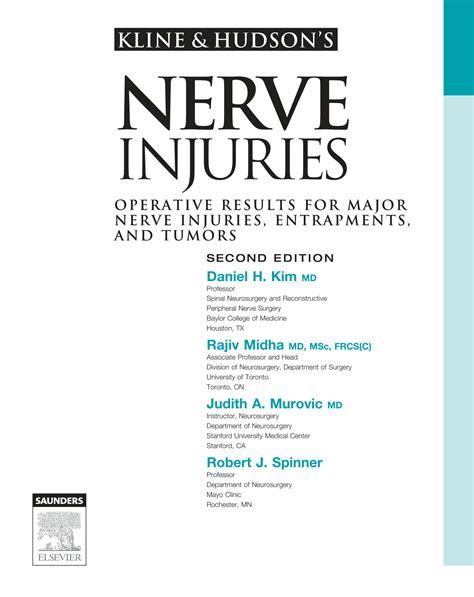 Nerve Injuries Operative Results for Major Nerve Injuries, Entrapments, and Tumors Doc