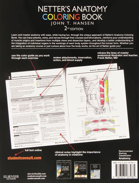 Netter s Anatomy Coloring Book with Student Consult Access 2e Netter Basic Science Kindle Editon