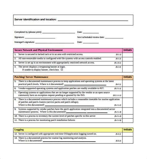 Network Assessment Template