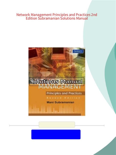 Network Management Mani Subramanian Solution Manual Reader