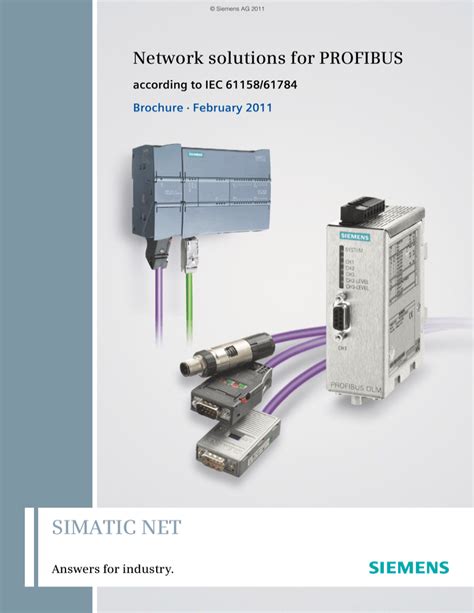 Network Solutions For Profibus According To Iec 6115861784 Doc