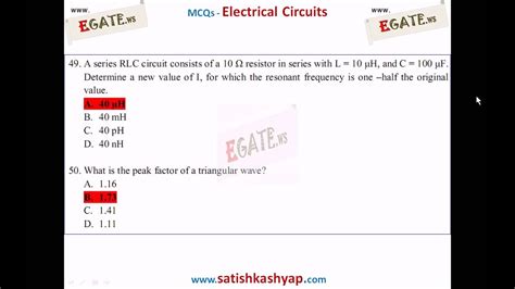 Network Theory Objective Type Questions And Answers PDF