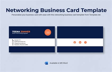 Networking Business Card Templates