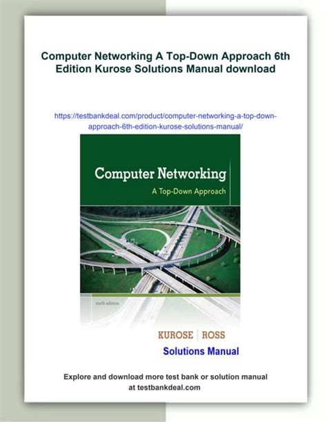 Networking Top Down Approach 6th Solutions Manual Ebook Reader