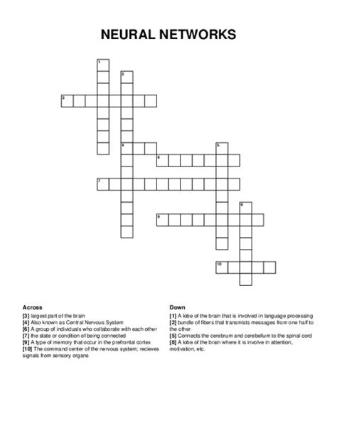 Neural Crossword Puzzle Answer Key Kindle Editon