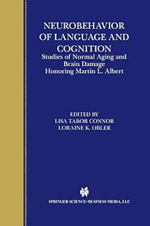 Neurobehavior of Language & Cognition - Studies of Normal Aging PDF