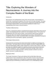 Neuroscience at UCLA: A Journey into the Mind's Matrix