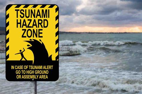 Never go to the beach during a tsunami warning.