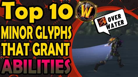 New Abilities and Glyphs: