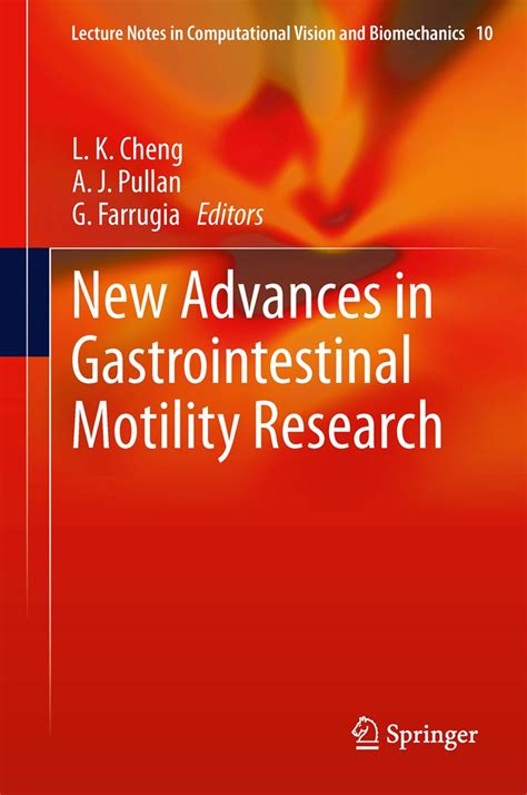 New Advances in Gastrointestinal Motility Research PDF