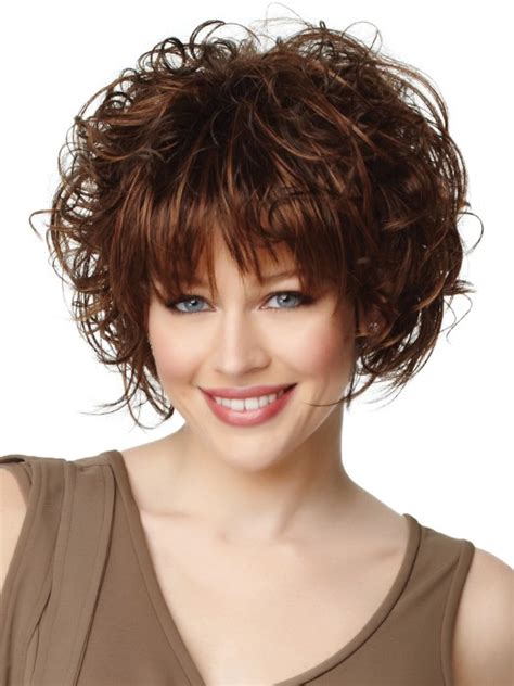 New Auburn Curly Chin Length Synthetic Wigs