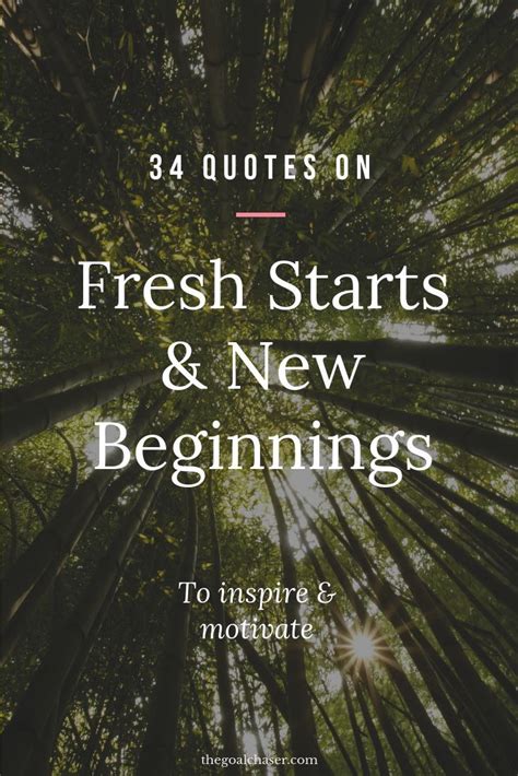 New Beginnings and Fresh Starts