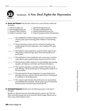New Deal Fights The Depression Guided Answers PDF