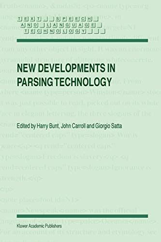 New Developments in Parsing Technology 1st Edition Doc