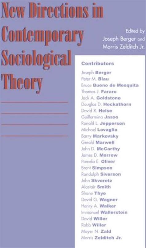 New Directions in Contemporary Sociological Theory PDF