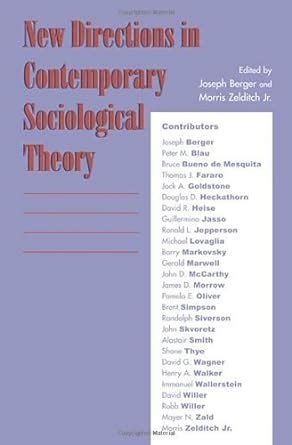 New Directions in Contemporary Sociological Theory PDF