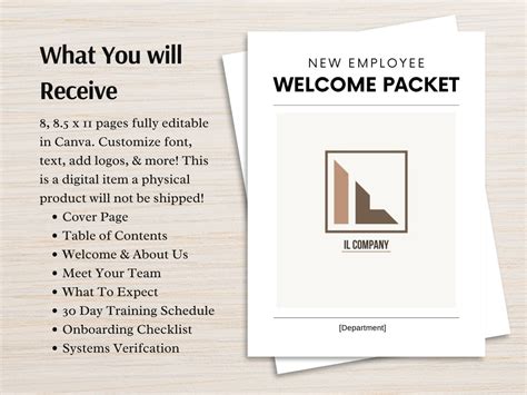 New Employee Welcome Packet Template