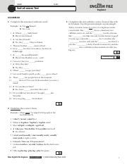 New English File Beginner Test Answer Key Kindle Editon